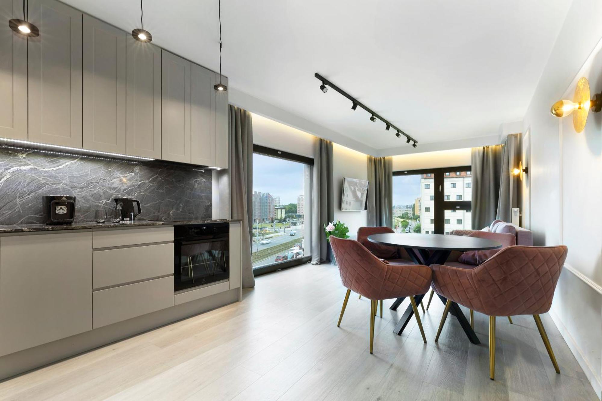 Apartmán Blue Raven Motlawa Grand Gdaňsk Exteriér fotografie